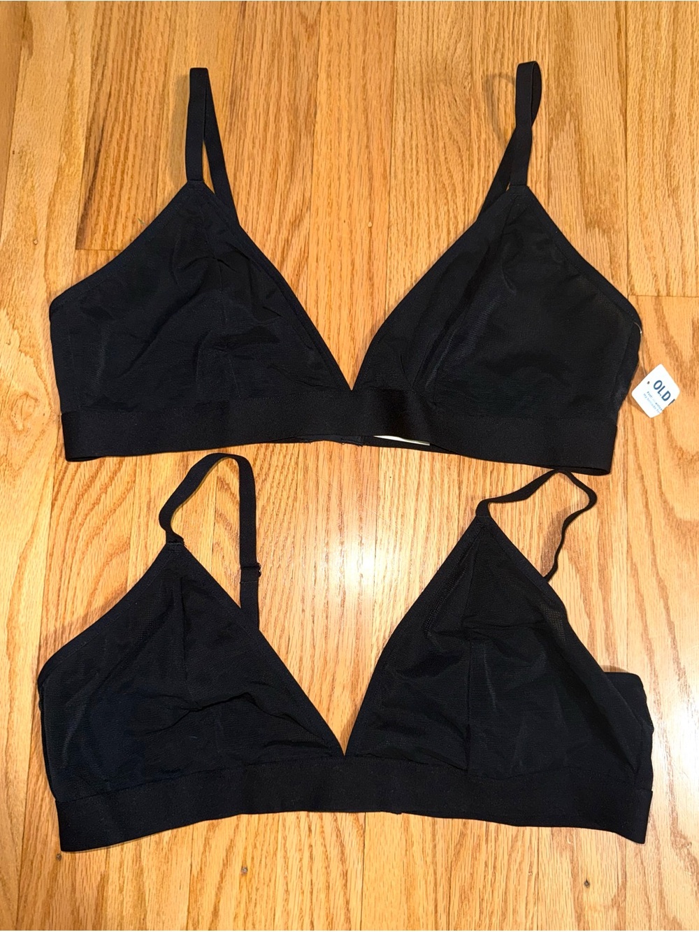 2 Old Navy Black Bralettes XL
